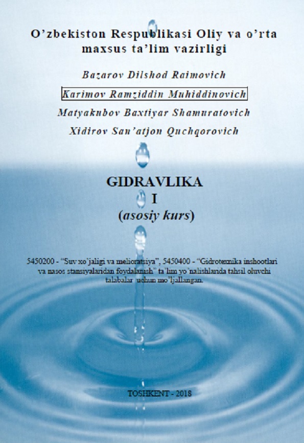 Gidravlika (1 asosiy kurs)