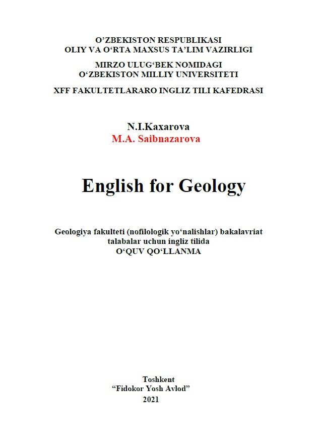 English for Geology