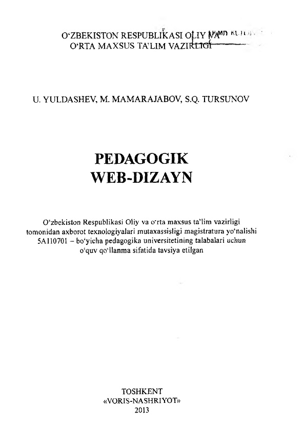 PEDAGOGIK WEB-DIZAYN