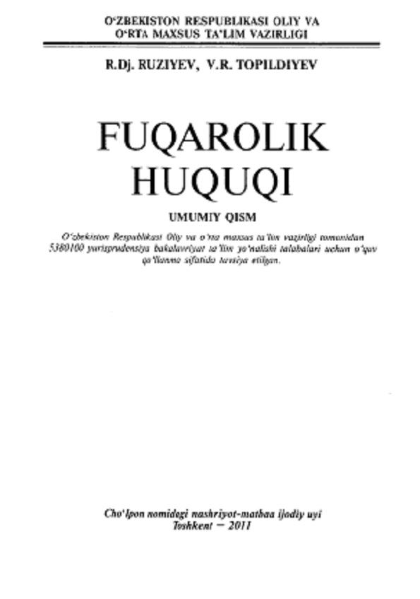 Fuqorolik huquqi