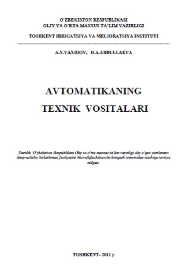 Avtomatikaning texnik vositalari