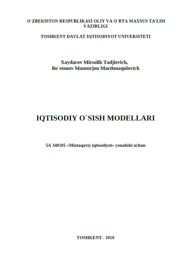 Iqtisodiy o'sish modellari