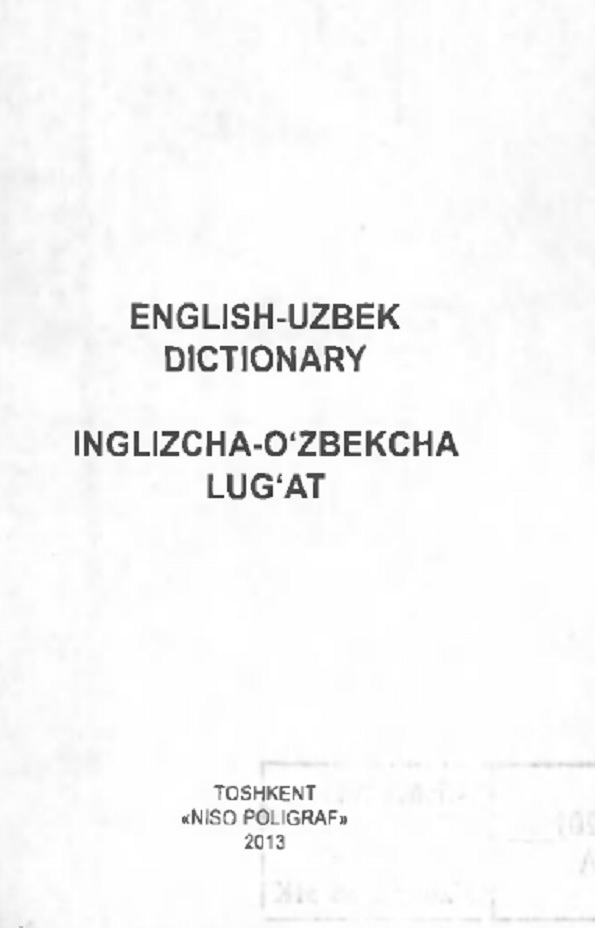 Inglizcha-o'zbekcha lug'at