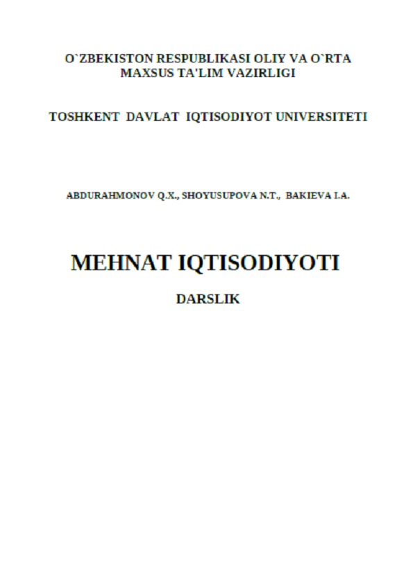 Mehnat iqtisodiyoti