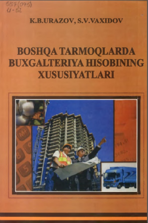 Boshqa tarmoqlarda buxgalteriya hisobining xususiyatlari