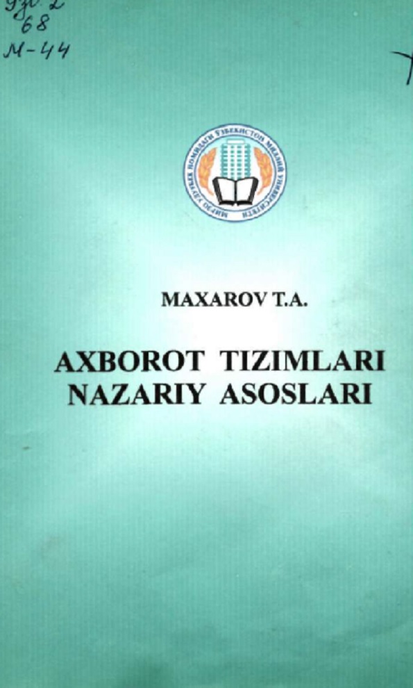 Axborot tizimlari nazariy asoslari