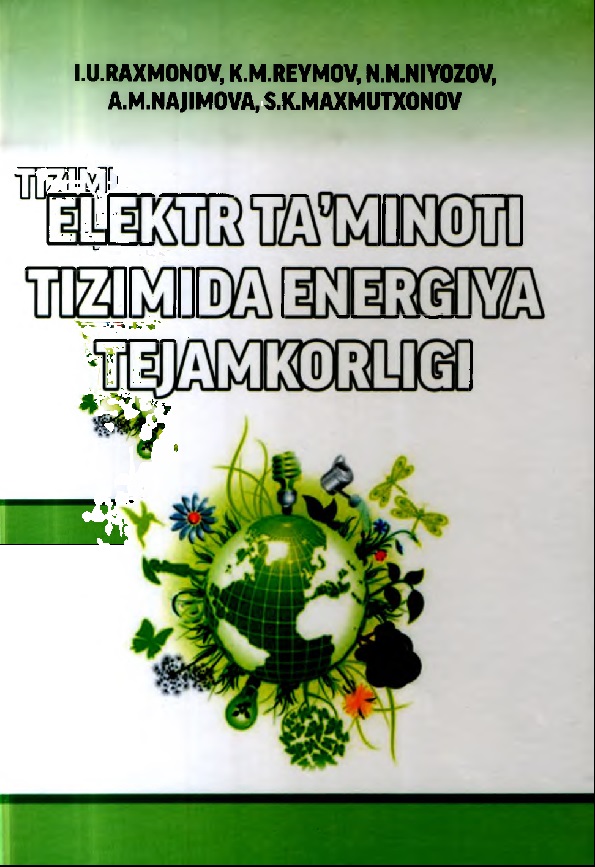 Elektr ta'minoti tizimida energiya tejamkorligi