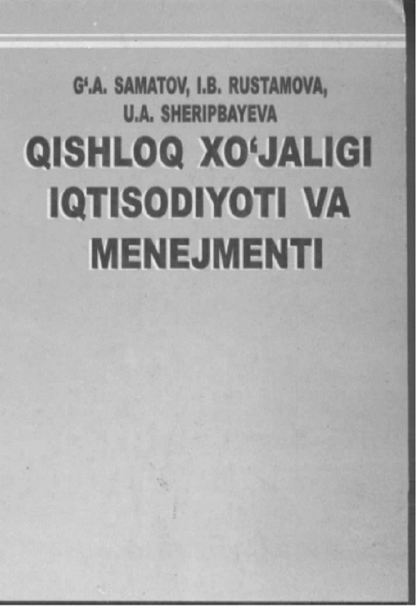 Qishloq xo`jaligi iqtisodiyoti va menejmenti