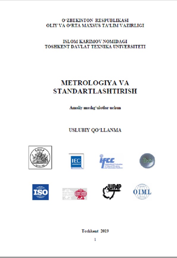 METROLOGIYA VA STANDARTLASHTIRISH