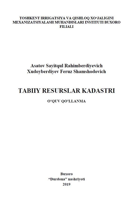 TABIIY RESURSLAR KADASTRI