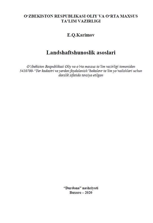 Landshaftshunoslik asoslari