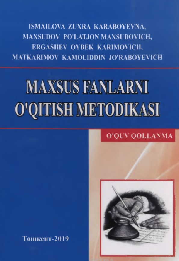 MAXSUS FANLARNI O’QITISH METODIKASI