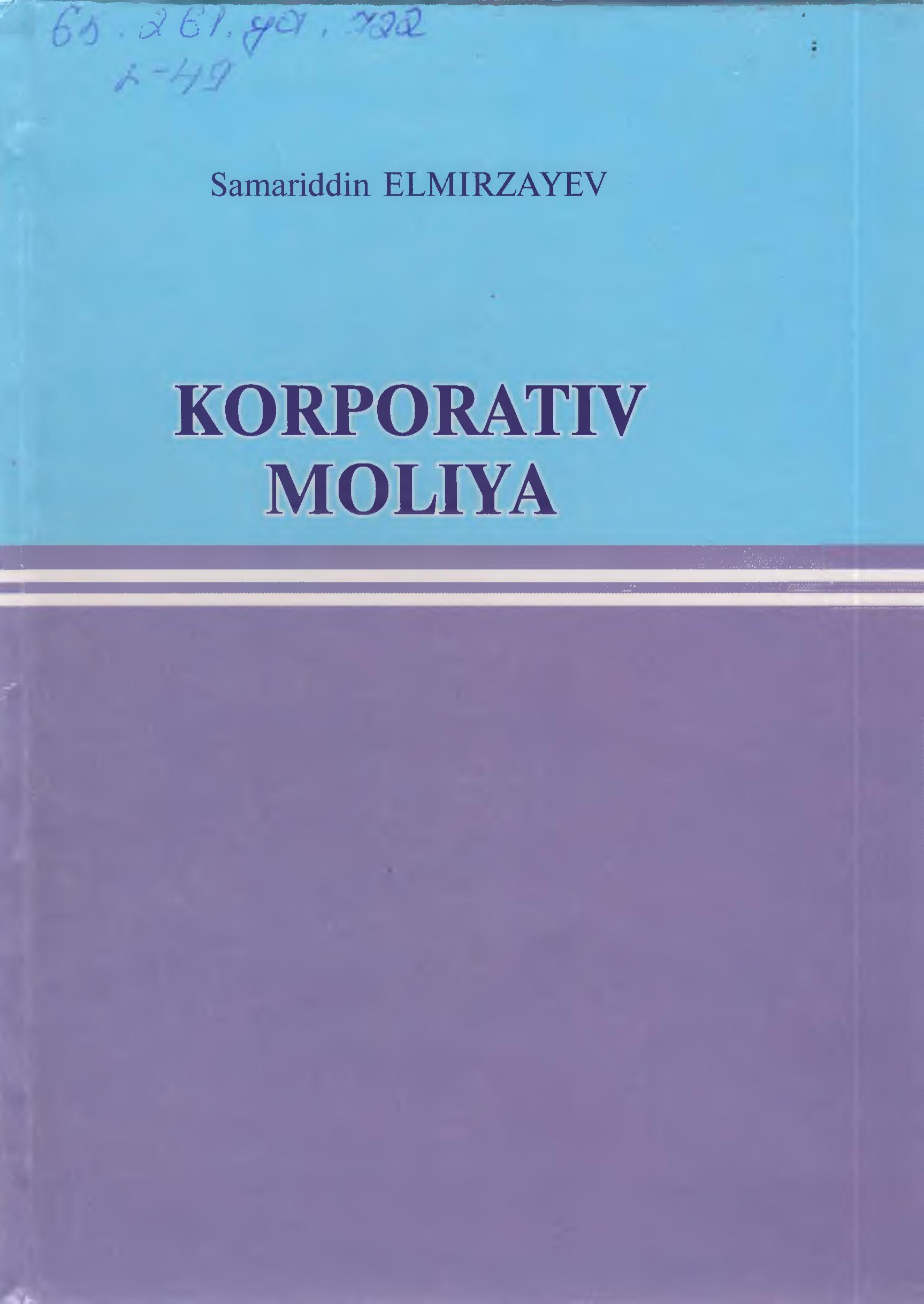 Korporativ moliya