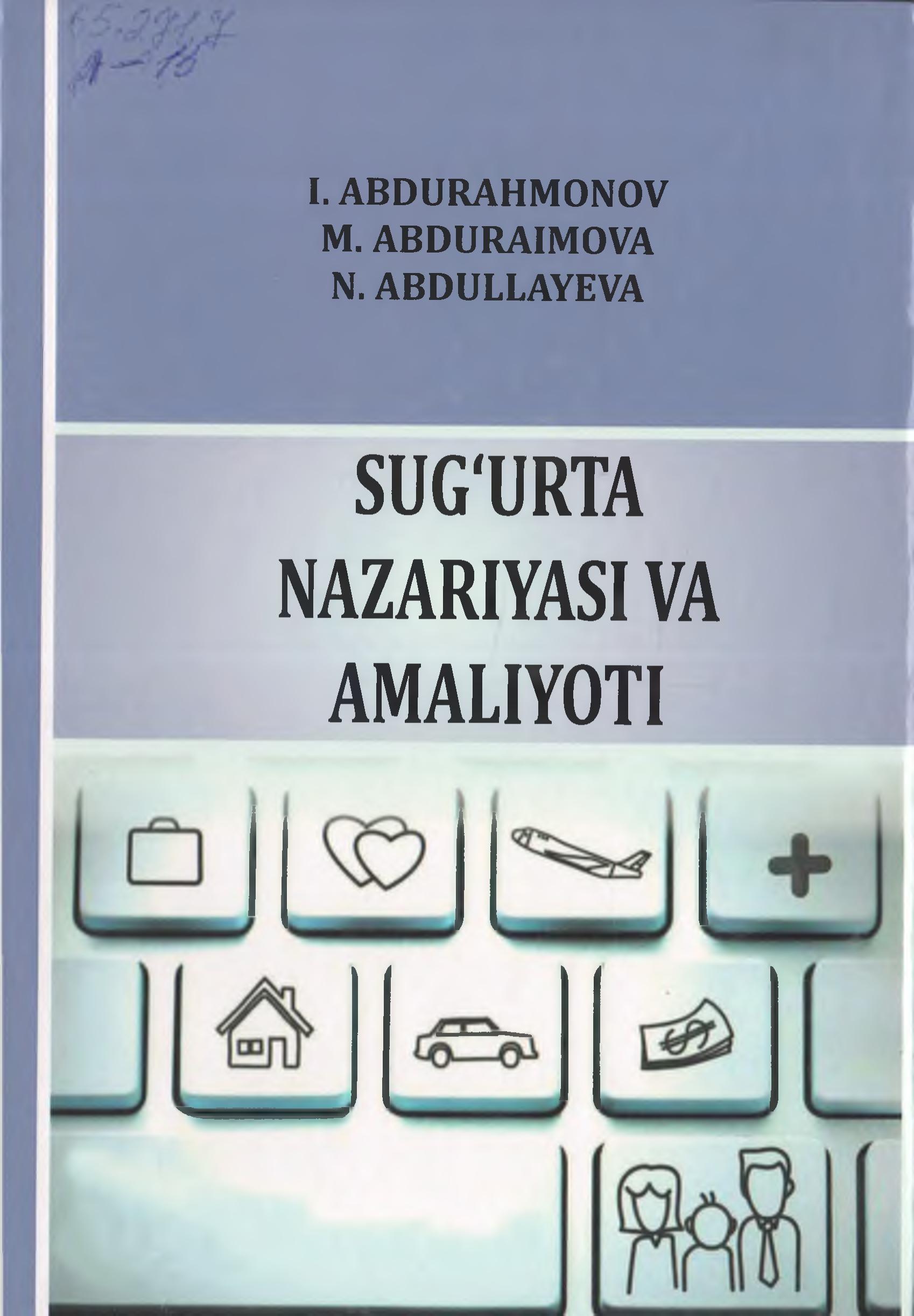 Sug'urta nazariyasi va amaliyoti