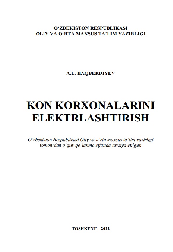 Kon korxonalarini elektrlashtirish