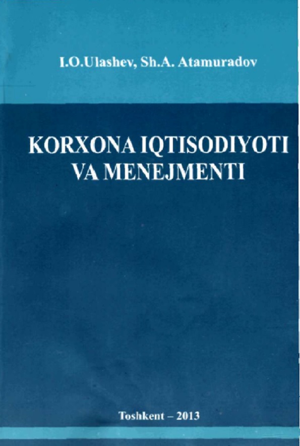 Korxona iqtisodiyoti va menejmenti