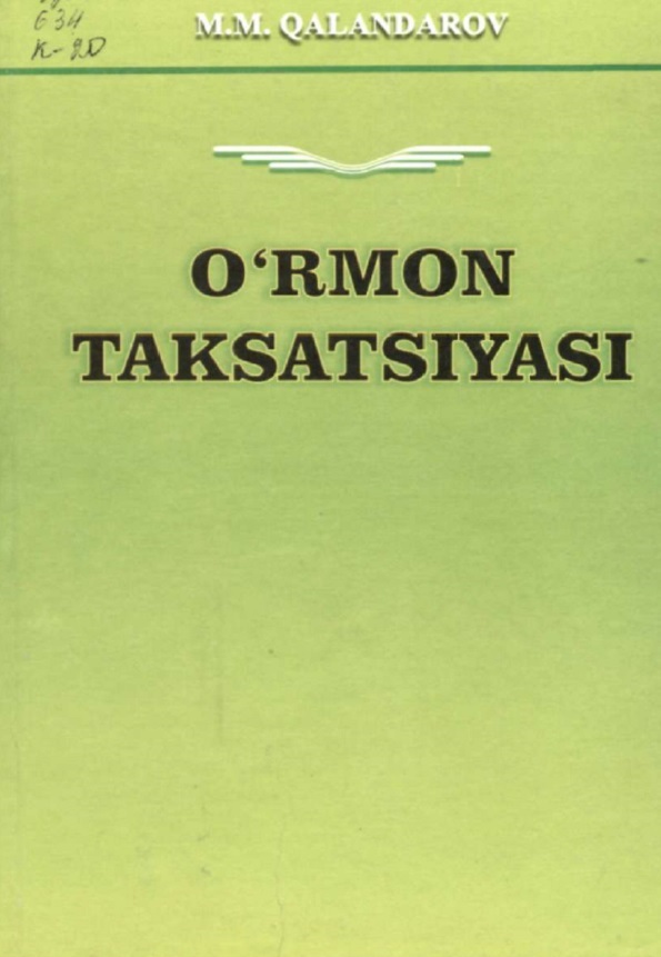 O'rmon taksatsiyasi