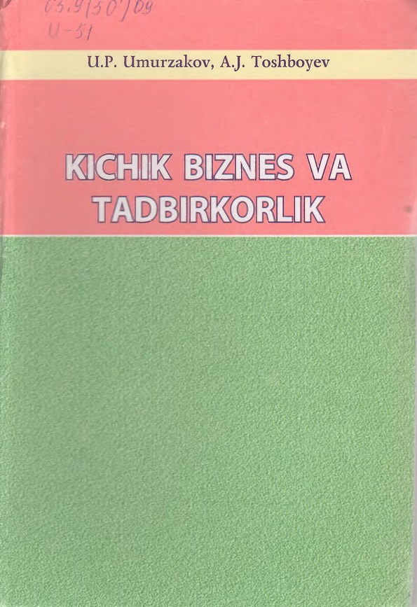 Kichik biznes va tadbirkorlik