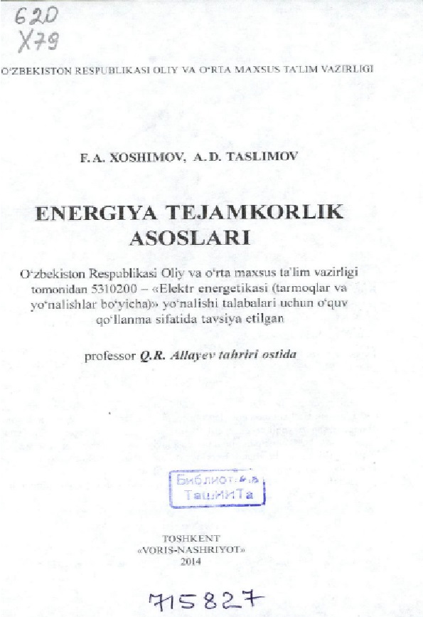 Energiya tejamkorlik asoslari