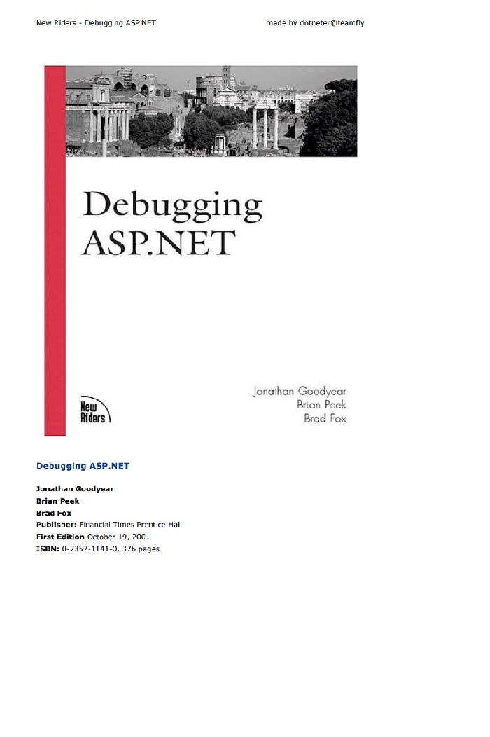 Debugging ASP.NET