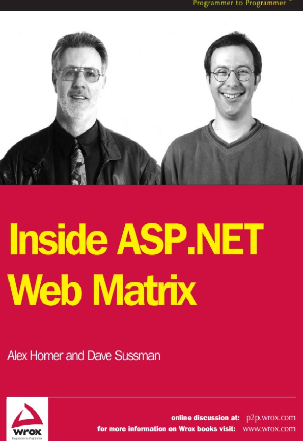 Inside ASP .NET Web Matrix