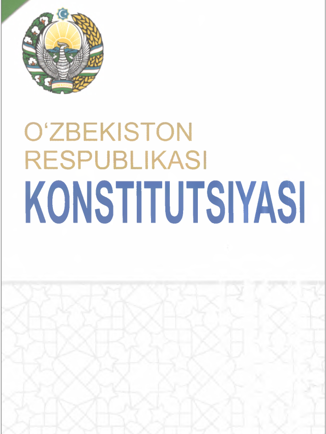 O`zbekiston Respublikasi Konstitutsiyasi