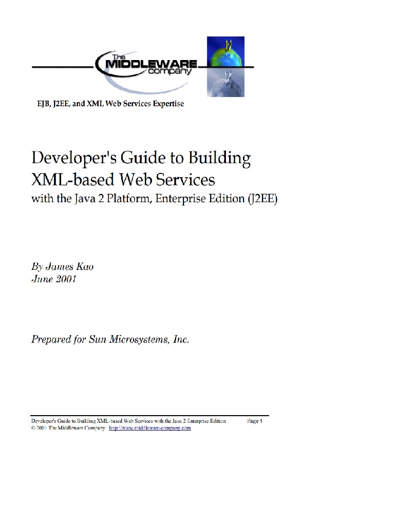 Developer`s Guide to Building XML-based Web Services