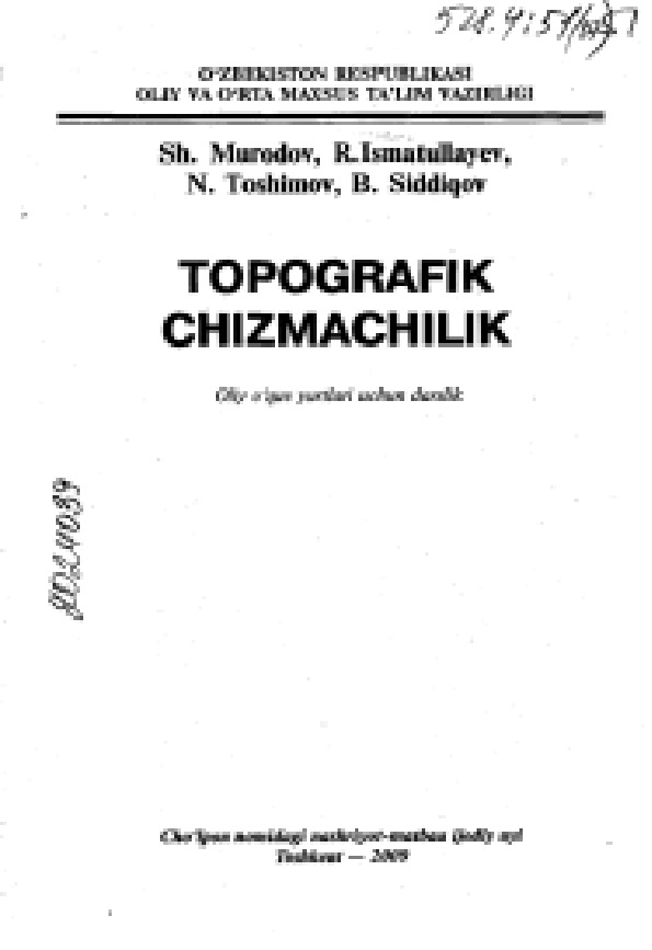 TOPOGRAFIK CHIZMACHILIK