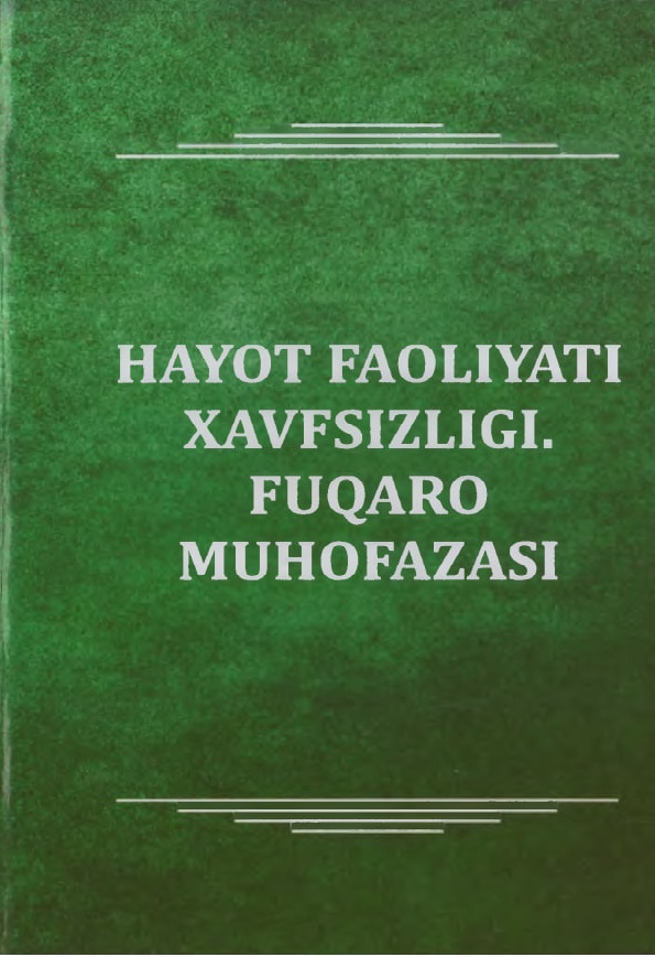 Hayot faoliyati xavfsizligi fuqaro muhofazasi