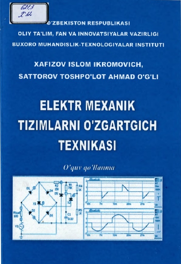 ELEKTR MEXANIK TIZIMLARNI O‘ZGARTGICH TEXNIKASI