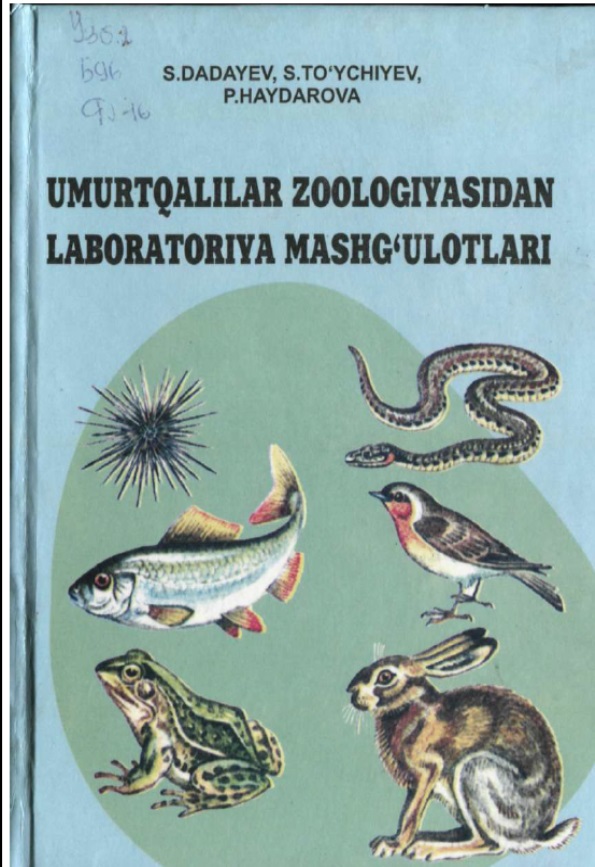 Umurtqalilar zoologiyasidan laboratoriya mashg'ulotlari