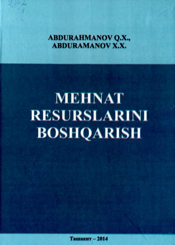 Mehnat resurslarini boshqarish