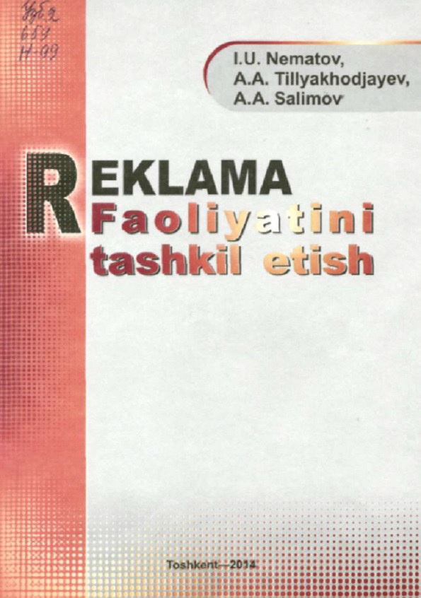 Reklama faoliyatini tashkil etish