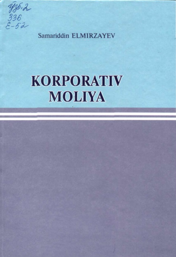 Korporotiv moliya