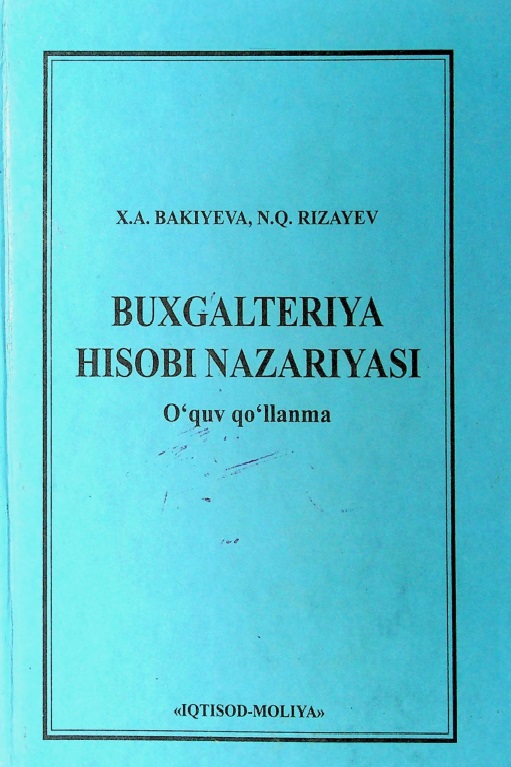 Buxgalteriya hisobi nazariyasi