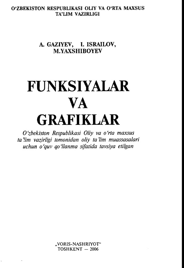 Funksiyalar va grafiklar