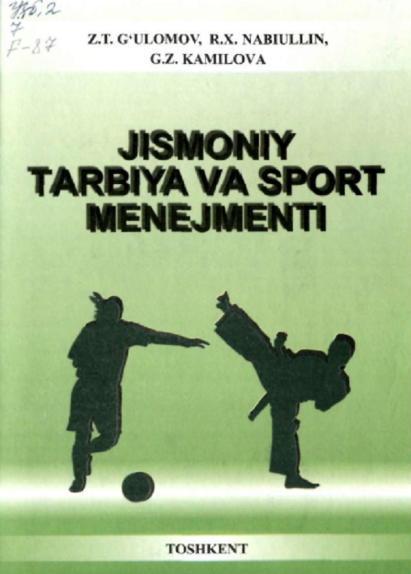 Jismoniy tarbiya va sport menejmenti 1-qism