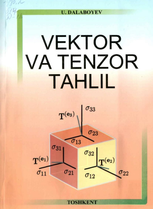 Vektor va tenzor tahlil