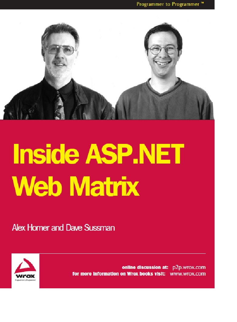 Inside ASP.NET Web Matrix