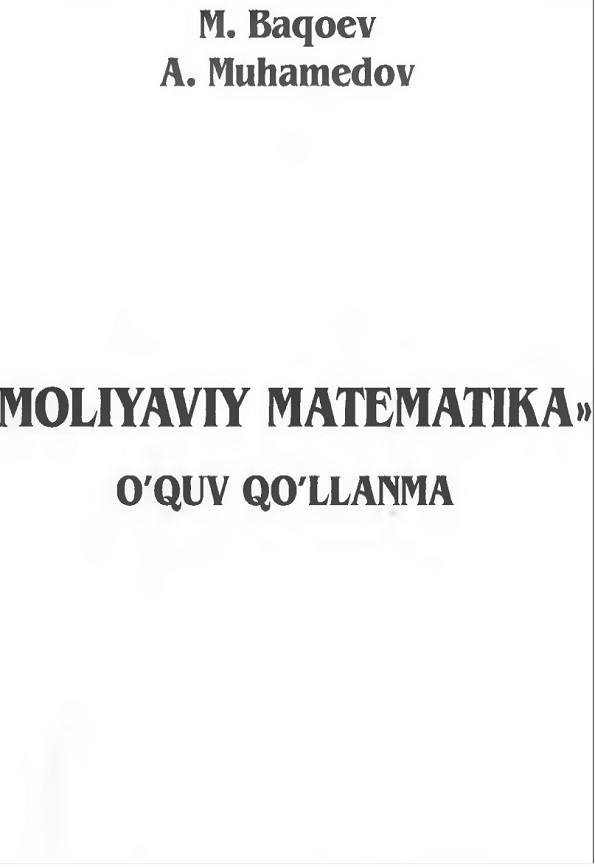 Moliyaviy matematika